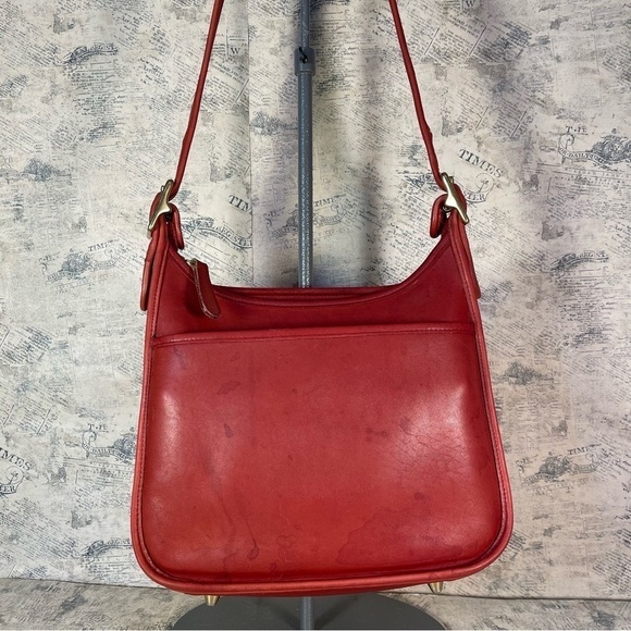 Vintage Coach Red 9366 Legacy Shoulder/Crossbody Bag Made in USA - Picture 1 of 14